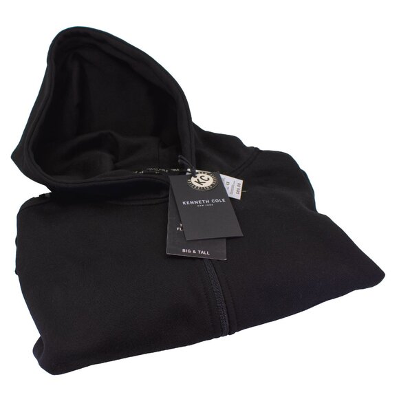 Kenneth Cole Big & Tall Techni-Cole Super Soft Fleece Full Zip Hoodie - Picture 1 of 4